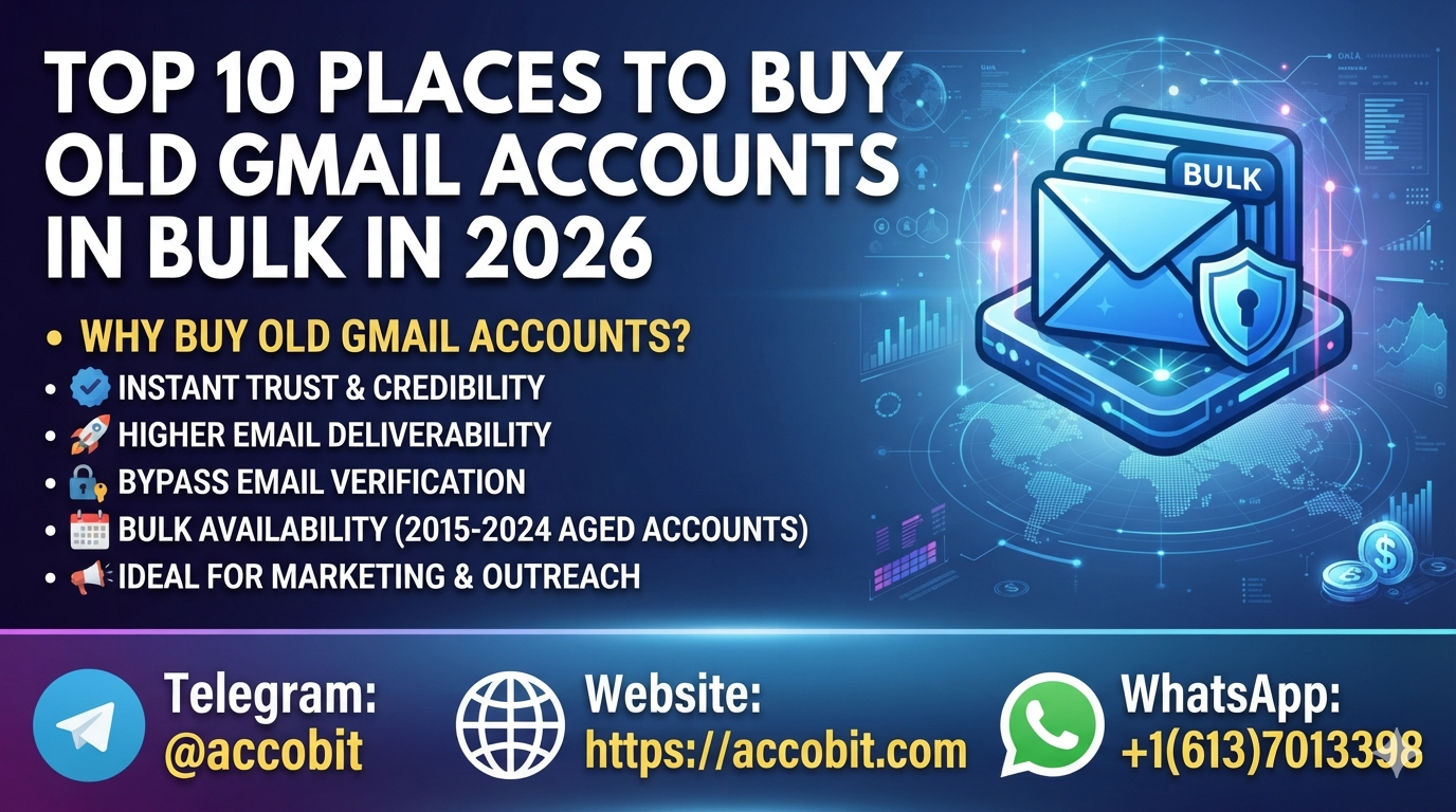 Top 10 Places to Buy Old Gmail Accounts in Bulk in 2026
