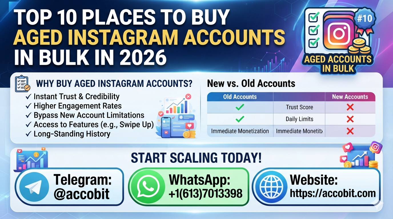 Top 10 Places to Buy Aged Instagram Accounts in Bulk in 2026