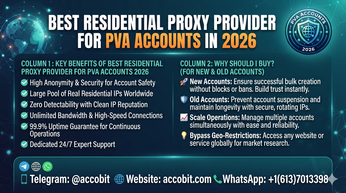 Best Residential Proxy Provider for PVA Accounts in 2026